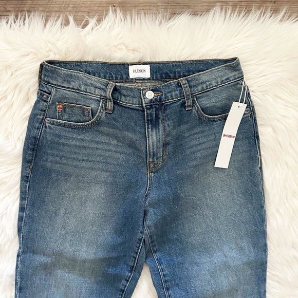 New Hudson Size 28 Natalie Midrise Slim Boyfriend Crop Jeans in MARGARITA - Picture 4 of 13